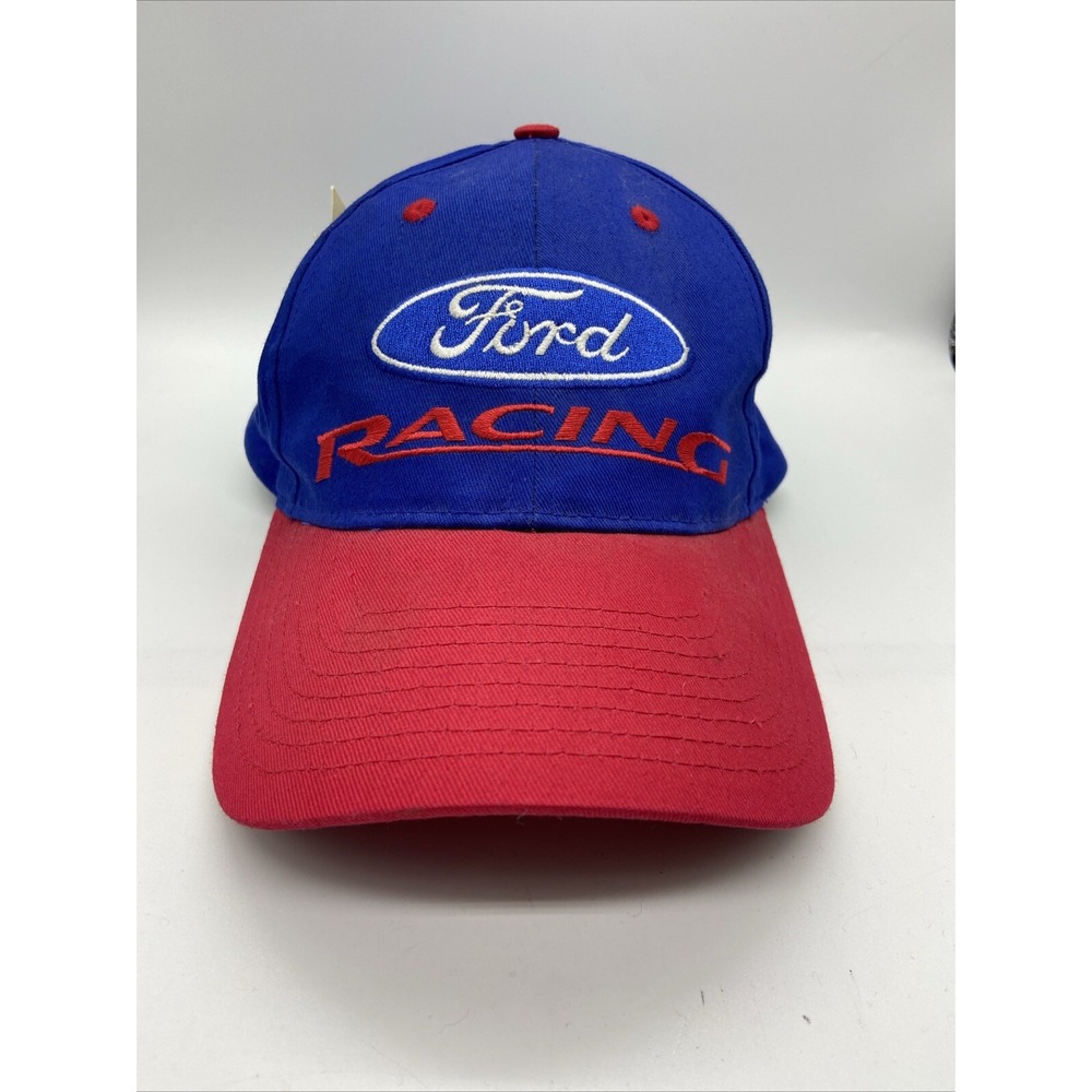 Ford Racing Hat Red and Blue Cotton Snapback Baseball Cap Spike Sports